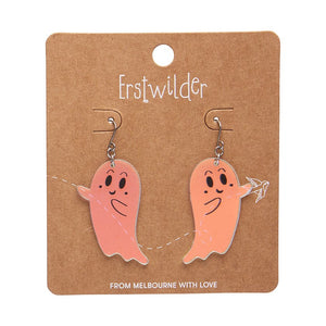 Ghost Drop Earrings - Iridescent  -  Erstwilder Essentials  -  Quirky Resin and Enamel Accessories