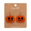Jack O Lantern Drop Earrings - Orange  -  Erstwilder Essentials  -  Quirky Resin and Enamel Accessories