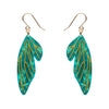 Fairy Wings Drop Earrings - Mint  -  Erstwilder Essentials  -  Quirky Resin and Enamel Accessories