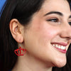 Royal Crown Drop Earrings - Red  -  Erstwilder Essentials  -  Quirky Resin and Enamel Accessories
