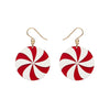 Lollies Drop Earrings - Red  -  Erstwilder Essentials  -  Quirky Resin and Enamel Accessories
