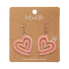 Heart Maze Drop Earrings - Iridescent  -  Erstwilder Essentials  -  Quirky Resin and Enamel Accessories