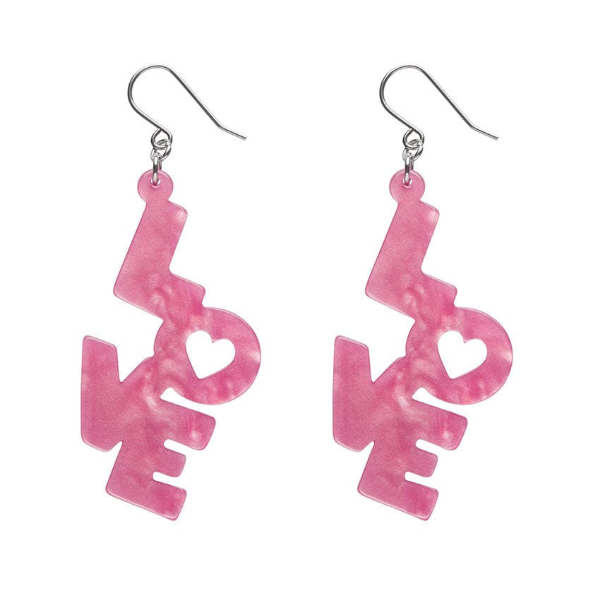 Love drop earrings hotsell