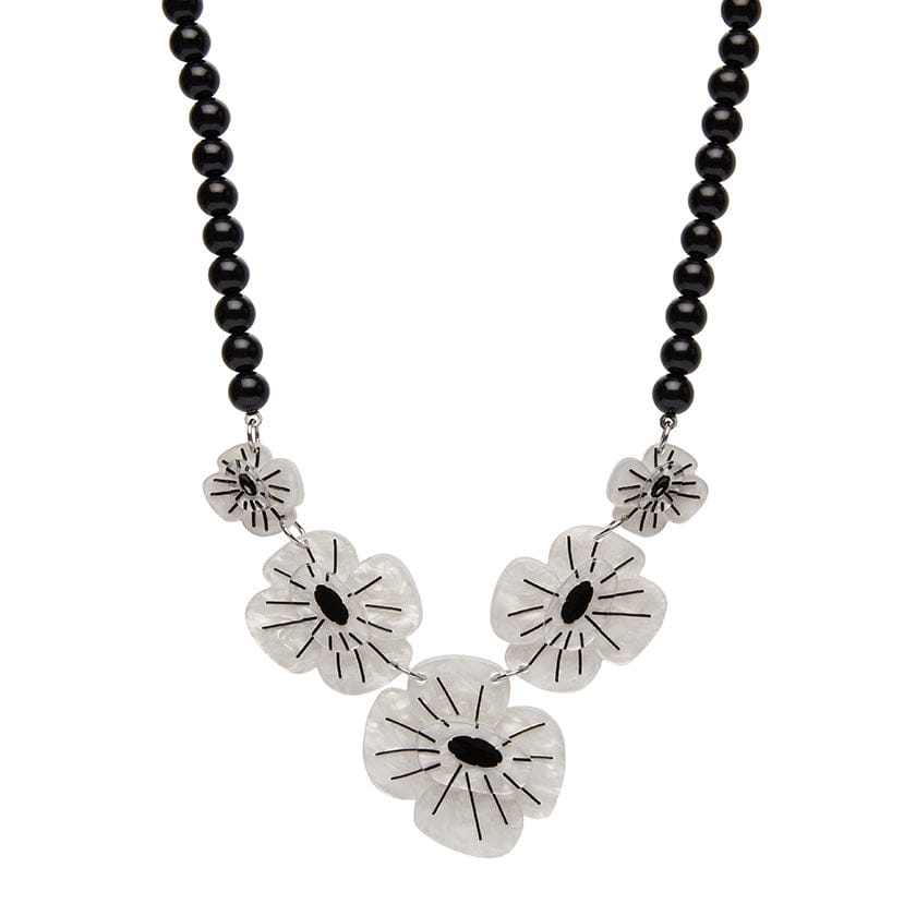 Remembrance Poppy Necklace (IMPERFECT)  -  Erstwilder  -  Quirky Resin and Enamel Accessories