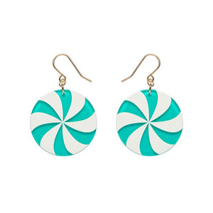 Lollies Drop Earrings - Green  -  Erstwilder Essentials  -  Quirky Resin and Enamel Accessories