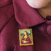 Da Vinci Simplified Mini Brooch  -  Erstwilder Simplified  -  Quirky Resin and Enamel Accessories