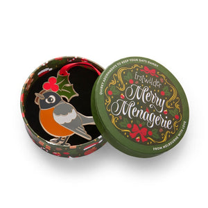 Ruby the Robin Enamel Ornament  -  Erstwilder  -  Quirky Resin and Enamel Accessories