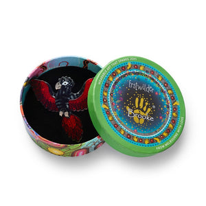 Kurri Kurri Marrpu Brooch  -  Erstwilder  -  Quirky Resin and Enamel Accessories
