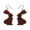 Cocoa the Bunny Drop Earrings  -  Erstwilder  -  Quirky Resin and Enamel Accessories