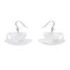 Tea and Sympathy Drop Earrings  -  Erstwilder  -  Quirky Resin and Enamel Accessories
