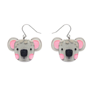 Keith The Koala Drop Earrings  -  Erstwilder  -  Quirky Resin and Enamel Accessories