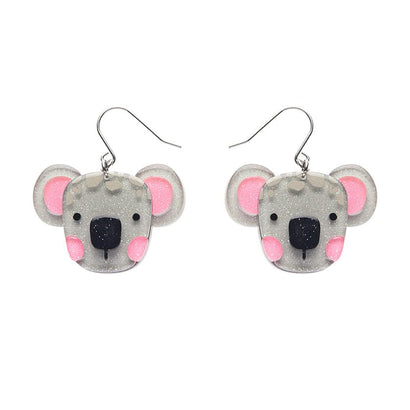 Keith The Koala Drop Earrings  -  Erstwilder  -  Quirky Resin and Enamel Accessories