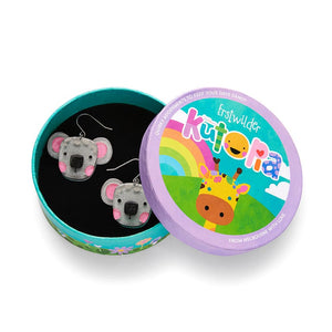 Keith The Koala Drop Earrings  -  Erstwilder  -  Quirky Resin and Enamel Accessories