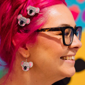 Keith The Koala Drop Earrings  -  Erstwilder  -  Quirky Resin and Enamel Accessories
