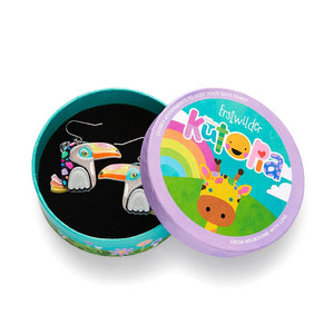 Tara The Toucan Drop Earrings  -  Erstwilder  -  Quirky Resin and Enamel Accessories