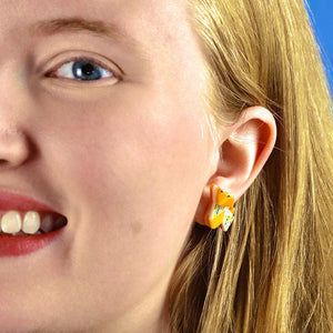 New Tricks Stud Earrings  -  Erstwilder  -  Quirky Resin and Enamel Accessories