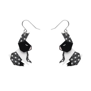 Cuddle Bunny Drop Earrings  -  Erstwilder  -  Quirky Resin and Enamel Accessories