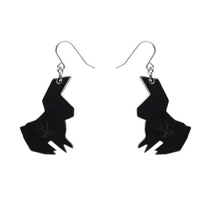 Cuddle Bunny Drop Earrings  -  Erstwilder  -  Quirky Resin and Enamel Accessories