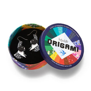 Cuddle Bunny Drop Earrings  -  Erstwilder  -  Quirky Resin and Enamel Accessories