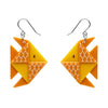 The Memorable Goldfish Drop Earrings  -  Erstwilder  -  Quirky Resin and Enamel Accessories