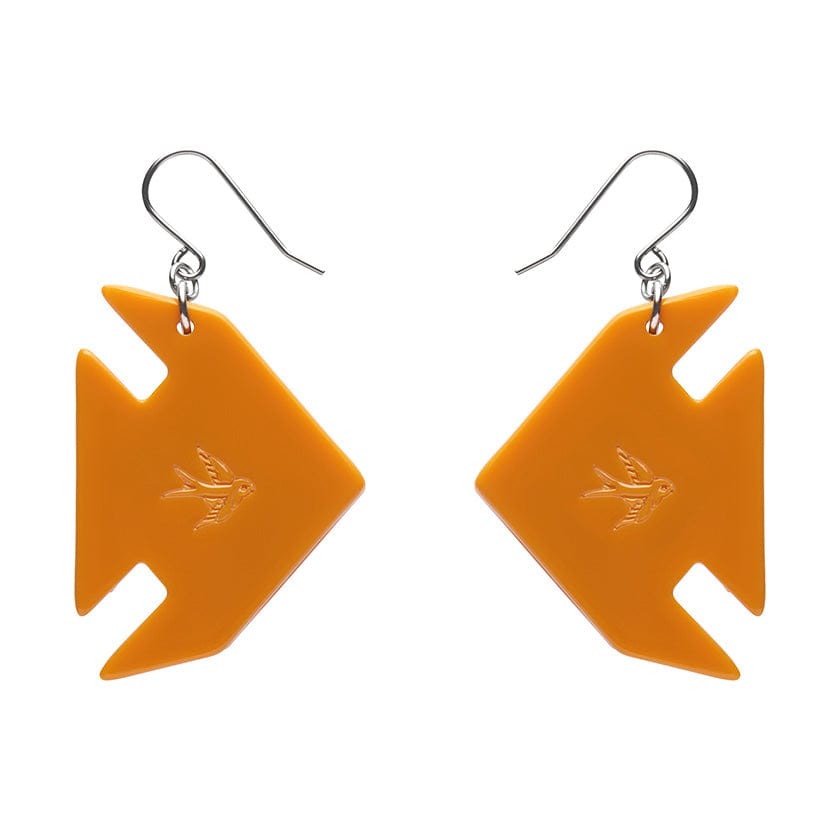 The Memorable Goldfish Drop Earrings  -  Erstwilder  -  Quirky Resin and Enamel Accessories