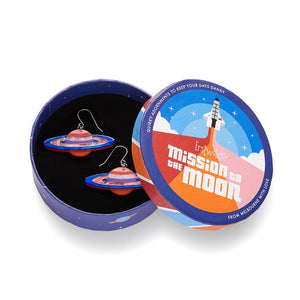 Sixth From The Sun Drop Earrings  -  Erstwilder  -  Quirky Resin and Enamel Accessories