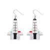 Mission To The Moon Drop Earrings  -  Erstwilder  -  Quirky Resin and Enamel Accessories