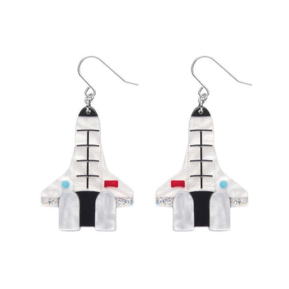 Mission To The Moon Drop Earrings  -  Erstwilder  -  Quirky Resin and Enamel Accessories