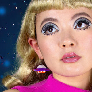 Beam Me Up Drop Earrings  -  Erstwilder  -  Quirky Resin and Enamel Accessories