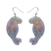 The Dutiful Dugong Drop Earrings  -  Erstwilder  -  Quirky Resin and Enamel Accessories