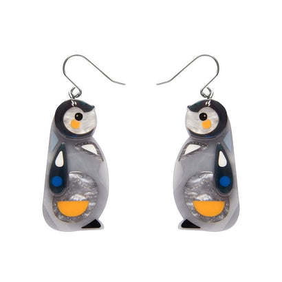 The Promising Penguin Drop Earrings  -  Erstwilder  -  Quirky Resin and Enamel Accessories