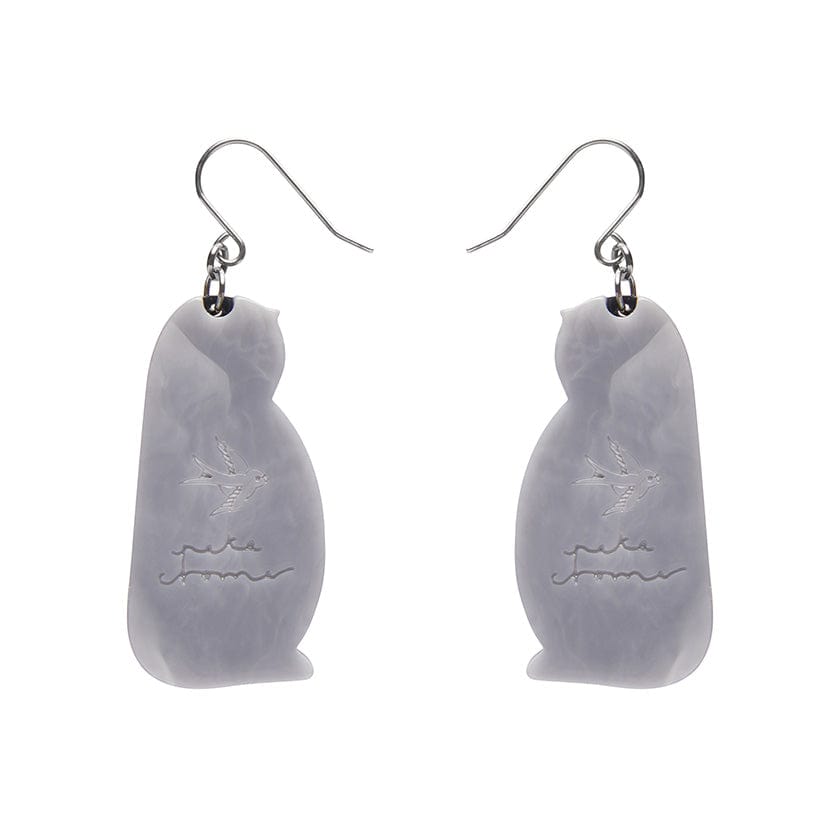 The Promising Penguin Drop Earrings  -  Erstwilder  -  Quirky Resin and Enamel Accessories