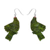 Scarlet Sovereign Earrings  -  Erstwilder  -  Quirky Resin and Enamel Accessories