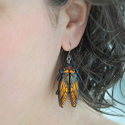 Cicadian Rhythms Earrings  -  Erstwilder  -  Quirky Resin and Enamel Accessories