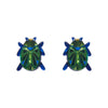 Luck of the Beetle Earrings  -  Erstwilder  -  Quirky Resin and Enamel Accessories