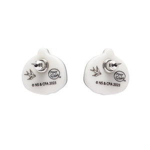 Gumnut Babies Stud Earrings  -  Erstwilder  -  Quirky Resin and Enamel Accessories