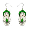 Gumnut Babies Drop Earrings  -  Erstwilder  -  Quirky Resin and Enamel Accessories