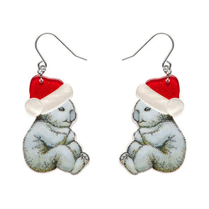 Mr. & Mrs. Bear Drop Earrings  -  Erstwilder  -  Quirky Resin and Enamel Accessories