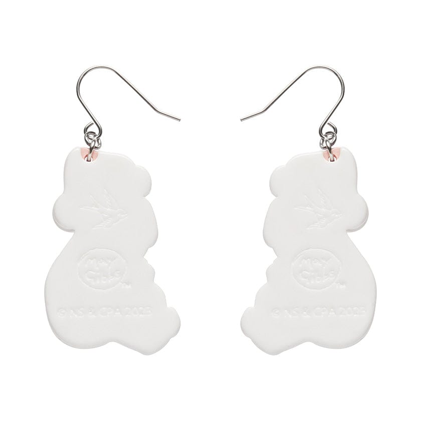 Mr. & Mrs. Bear Drop Earrings  -  Erstwilder  -  Quirky Resin and Enamel Accessories