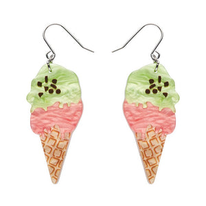 La Dolce Vita Gelato Drop Earrings  -  Erstwilder  -  Quirky Resin and Enamel Accessories