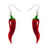 Lucky Little Horn Drop Earrings  -  Erstwilder  -  Quirky Resin and Enamel Accessories