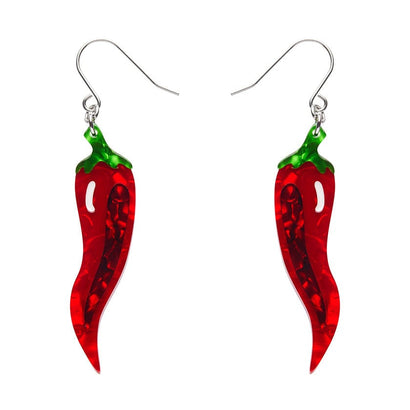 Lucky Little Horn Drop Earrings  -  Erstwilder  -  Quirky Resin and Enamel Accessories
