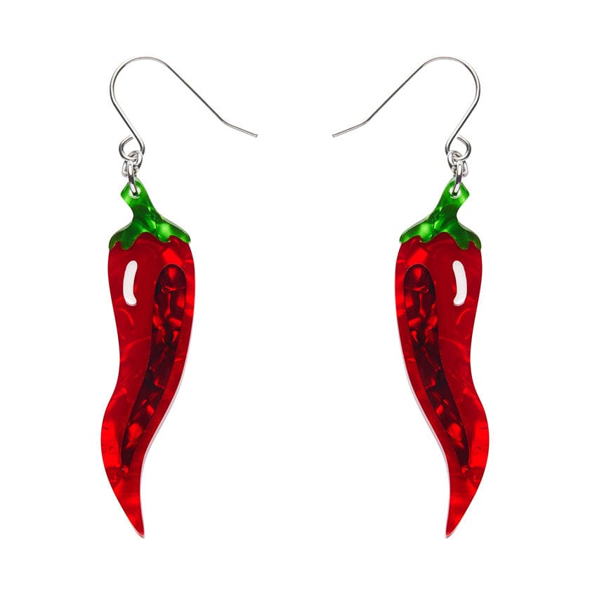 Lucky Little Horn Drop Earrings  -  Erstwilder  -  Quirky Resin and Enamel Accessories