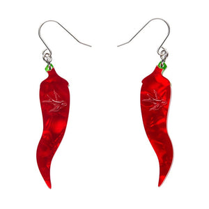 Lucky Little Horn Drop Earrings  -  Erstwilder  -  Quirky Resin and Enamel Accessories