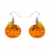 Midnight Magic Pumpkin Drop Earrings  -  Erstwilder  -  Quirky Resin and Enamel Accessories