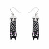 Halloween Hang-up Bat Drop Earrings  -  Erstwilder  -  Quirky Resin and Enamel Accessories