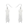 Halloween Hang-up Bat Drop Earrings  -  Erstwilder  -  Quirky Resin and Enamel Accessories