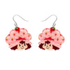 Big Adorable Strawberry Smile Drop Earrings  -  Erstwilder  -  Quirky Resin and Enamel Accessories