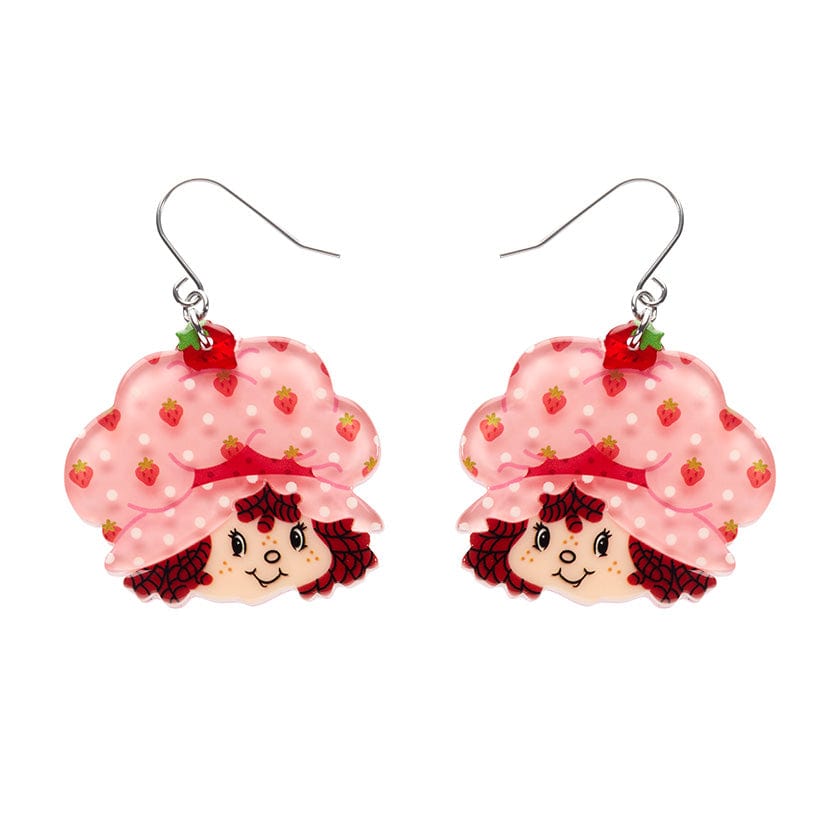 Big Adorable Strawberry Smile Drop Earrings  -  Erstwilder  -  Quirky Resin and Enamel Accessories