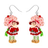 Simple Strawberry Pleasures Drop Earrings  -  Erstwilder  -  Quirky Resin and Enamel Accessories